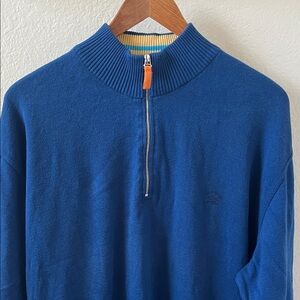 Paul and Shark Half Zip Deser Yachting Sweater Size XXL